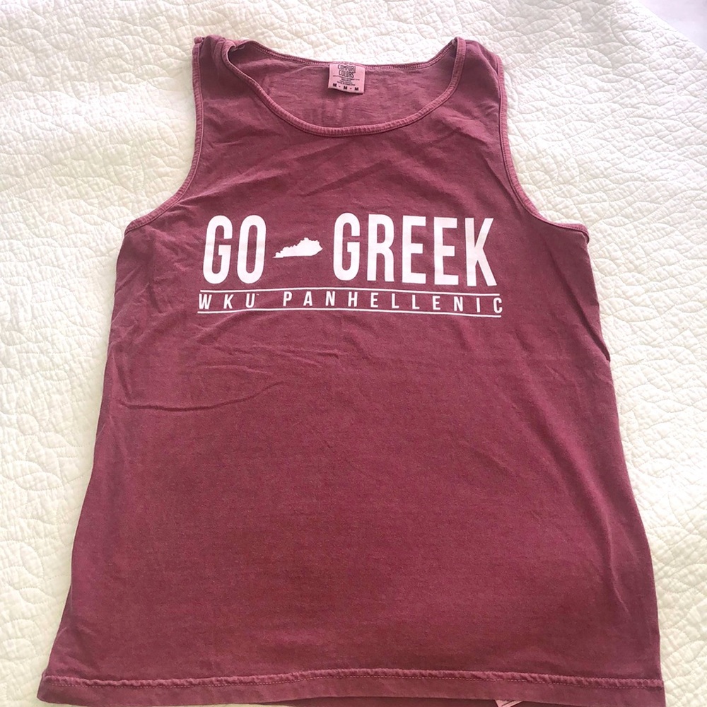 GO GREEK WKU Panhellenic tee shirt